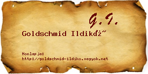 Goldschmid Ildikó névjegykártya